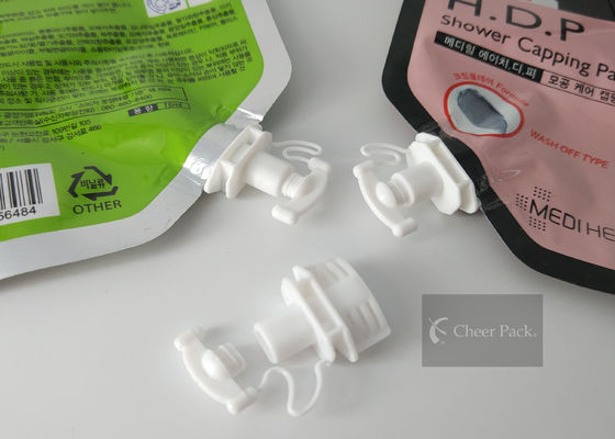 Trắng Nhựa Twist Spout Cap 22Mm nhiệt Seal Kích thước, OEM / ODM có sẵn