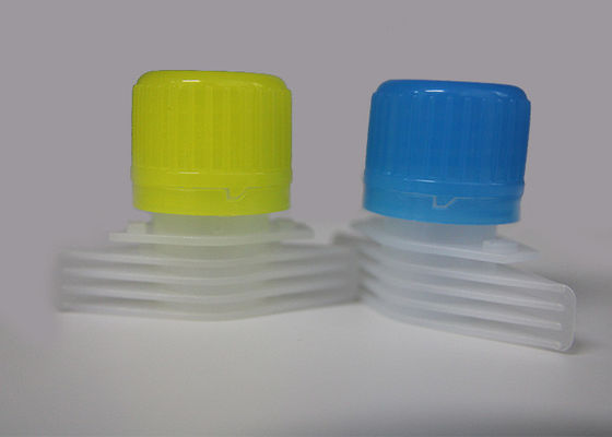 Nắp vòi nhựa màu vàng / Nắp chất tẩy giặt có vòi bằng vật liệu chống ăn mòn PE