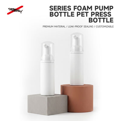 Chất lượng  60ml Empty White PET Foam Pump Bottle Refillable Facial Foam Dispenser Custom Cosmetic Foaming Soap Packaging Container nhà máy