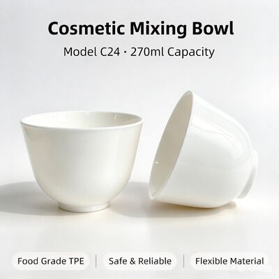 Chất lượng  C24 Food‑Grade TPE Cosmetic Mixing Bowl 270ml For Salon & DIY Skincare | Safe for mixing mask powder & beauty paste. Reusable non‑stick beauty container for professional salon and home DIY facial care nhà máy