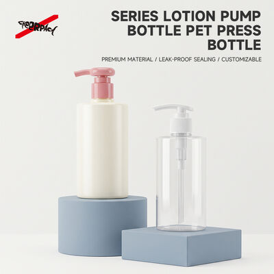 Chất lượng  250ml 300ml 500ml PET Lotion Pump Bottle | Cosmetic Shampoo Packaging Supplier | Multi-size cylinder PET bottle, 24 thread neck, leak-proof. Custom color & logo for shampoo, body wash, skincare liquid nhà máy