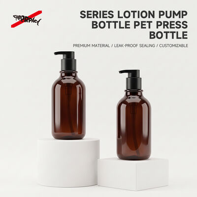 Chất lượng  500ml Amber PET Lotion Pump Bottle | Cosmetic Shampoo Packaging Supplier | Thickened base, leak-proof. Custom logo & color for shampoo, body wash, skincare liquid. Bulk wholesale, flexible MOQ. nhà máy