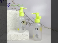 chai dầu gội đáy tròn đóng gói nén nén dầu tắm nhựa rửa và vòi gel tắm