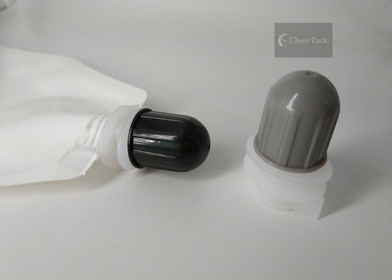 Sản phẩm chăm sóc tóc Pour Caps Spout Với ​​Vật liệu PE đen, OEM ODM Dịch vụ
