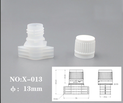 Vật liệu PE nắp ống phun nhựa với đường kính bên trong 13mm cho gia vị, đường và nước trái cây