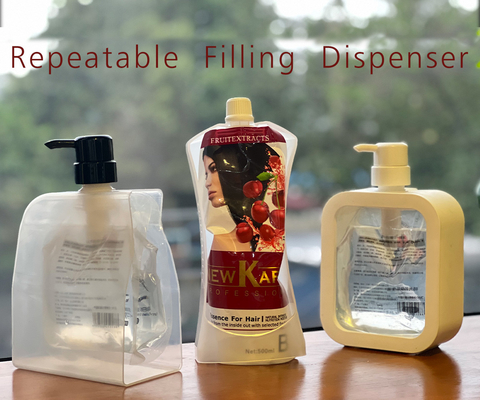 Máy rửa tay lỏng có thể lặp lại Máy rửa tay trong suốt Máy rửa chén xà phòng Máy rửa chén Shampoo Lotion Chiếc chai trống Chiếc hộp nhà