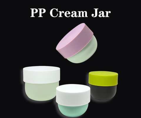 Vật liệu PP PCR 50ml 100ml 200ml hộp miệng rộng cho mỹ phẩm kem kem đá, bánh mousse và kem