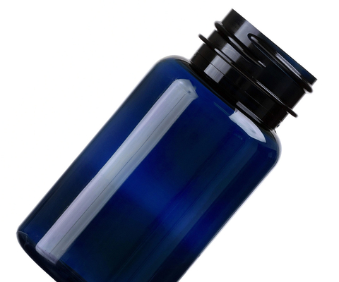 6.75 oz 200 ml Amber màu xanh đậm Polyester sản phẩm y tế Nhựa đóng gói chai nắp 38mm 38-400