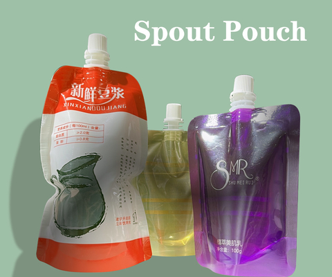 Tùy chỉnh 200ml 500ml 1000ml Sputtered Stand Up pouches cho sữa Jelly Coffee Skincare And Perm Water