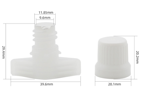 9.6mm Plastic Spout Caps With Sealing Aluminum Foil Laundry Detergent (Máy giặt bằng giấy nhôm)