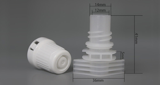 12mm Plastic Spout Caps sử dụng trên bao bì túi đứng để đóng gói thực phẩm &amp; mỹ phẩm