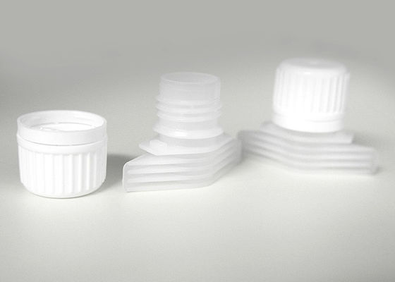 PE cấp thực phẩm đổ nhựa Spout Caps cho đường đóng gói túi đường kính 16mm