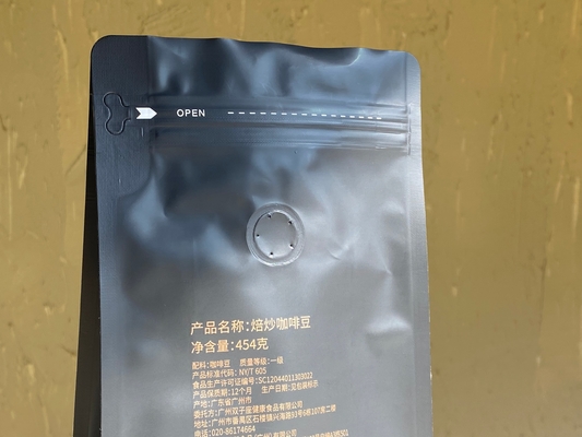 Ước tính in zipper đứng lên túi 250g 500g túi cà phê với van nhựa bao bì nhôm túi nhựa
