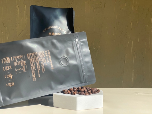 Ước tính in zipper đứng lên túi 250g 500g túi cà phê với van nhựa bao bì nhôm túi nhựa