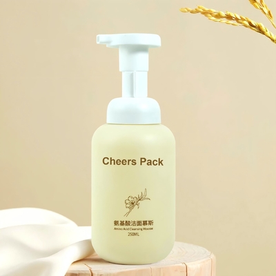500ML PET Mousse chai cho Mousse sản phẩm mỹ phẩm Lotion Scream Shampoo