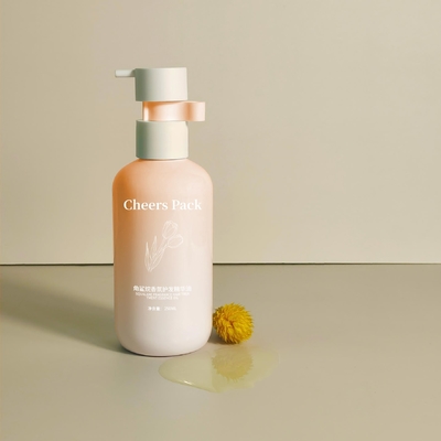 250ml Flip Top Cap HDPE Plastic Shampoo Babycare Pink Bottle Lotion Pump Cho Bao bì mỹ phẩm