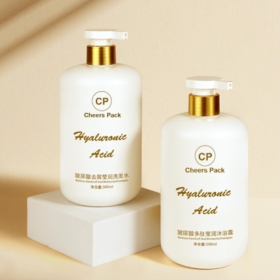 500ml Nhựa vật nuôi đóng gói mỹ phẩm Shampoo Lotion Pump chai