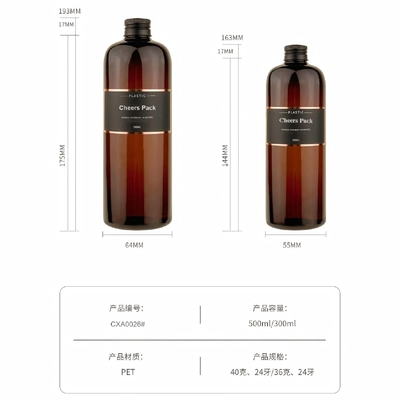 300 500 chai bơm kem dưỡng da để rửa cơ thể lỏng 16oz chai dầu gội bằng nhựa trắng tinh khiết cho thú cưng