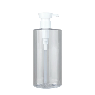 Thiết kế mới Thùng mỹ phẩm 150ml/500ml Bao bì chăm sóc da chai PET màu trắng với bơm kem