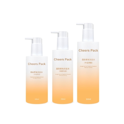 250ml Phong bình Shampoo tắm màu sắc PET với máy bơm chống nước