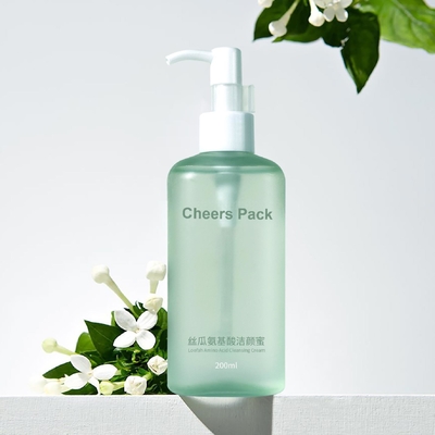 Xanh sang trọng 50ml 100ml 450ml vòng nhựa kem dưỡng da chai PP vật liệu Press Pump Squeeze chai cho chăm sóc da Shampoo