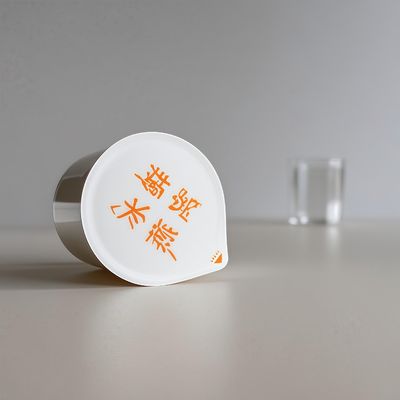 65ml PP/PS Cốc nhựa với nắp tấm nhôm cho bao bì thực phẩm