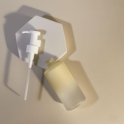 Chai đựng vòi xịt lotion hình trụ PET 300ml-500ml dùng cho bao bì mỹ phẩm với in logo tùy chỉnh