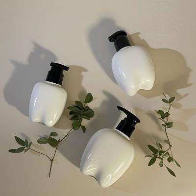 Chai nhựa hình răng dung tích 100-250ml có vòi nhấn dùng cho rửa tay, dầu gội, nước rửa tay khô, có thể tùy chỉnh logo