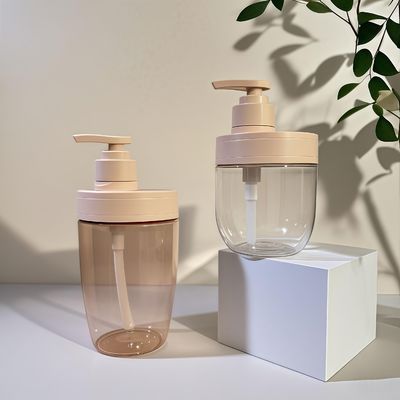 Chai mỹ phẩm nhựa PET 400ml 500ml có vòi nhấn cho tinh dầu, dầu gội và lotion