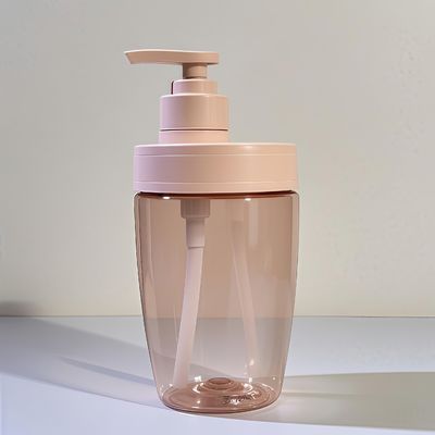 Chai mỹ phẩm nhựa PET 400ml 500ml có vòi nhấn cho tinh dầu, dầu gội và lotion