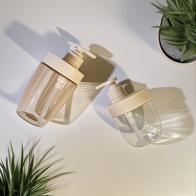 Chai mỹ phẩm nhựa PET 400ml 500ml có vòi nhấn cho tinh dầu, dầu gội và lotion