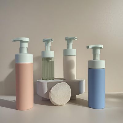 100ml 120ml 160ml chai mỹ phẩm nhựa chai PET cho dầu gội dầu lotion rửa cơ thể với máy bơm và màu sắc tùy chỉnh