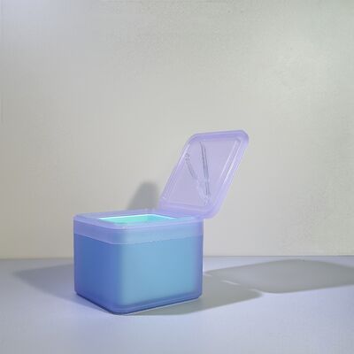 100 Tờ Bông Tẩy Trang Hộp Nhựa Sỉ Số Lượng Lớn Có Lớp Lót PP Tháo Rời An Toàn Thực Phẩm Cho Thương Hiệu Mỹ Phẩm/OEM