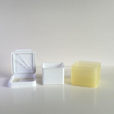 100 Tờ Bông Tẩy Trang Hộp Nhựa Sỉ Số Lượng Lớn Có Lớp Lót PP Tháo Rời An Toàn Thực Phẩm Cho Thương Hiệu Mỹ Phẩm/OEM