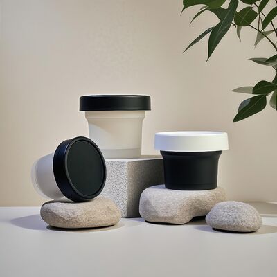 Hũ nhựa PP 50-120ml đạt tiêu chuẩn thực phẩm, đế PET dùng để đựng kem mỹ phẩm, lotion dưỡng da, đồ ăn nhẹ, kẹo, bánh quy, thạch, sữa