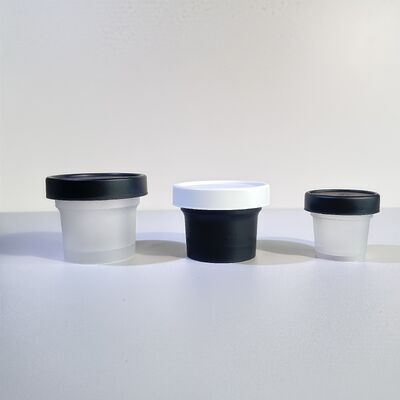 Hũ nhựa PP 50-120ml đạt tiêu chuẩn thực phẩm, đế PET dùng để đựng kem mỹ phẩm, lotion dưỡng da, đồ ăn nhẹ, kẹo, bánh quy, thạch, sữa
