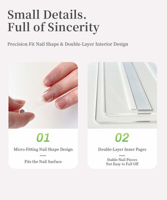 Thẻ hiển thị nghệ thuật móng có thể tháo rời thông minh Acrylic từ tính 120/180/240 màu sách Công cụ nhựa cho móng mũi làm từ Gel