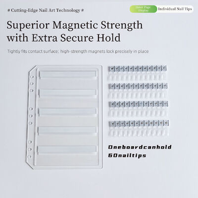 Professional Detachable Acrylic Magnetic Nail Art Display Board 120/180/240 Gradient Colors Solid Plastic Tool for Nail Gel Tips (Bảng hiển thị nghệ thuật móng có thể tháo rời bằng Acrylic từ tính)