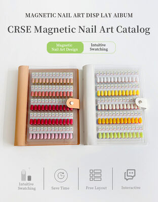 Professional Detachable Acrylic Magnetic Nail Art Display Board 120/180/240 Gradient Colors Solid Plastic Tool for Nail Gel Tips (Bảng hiển thị nghệ thuật móng có thể tháo rời bằng Acrylic từ tính)