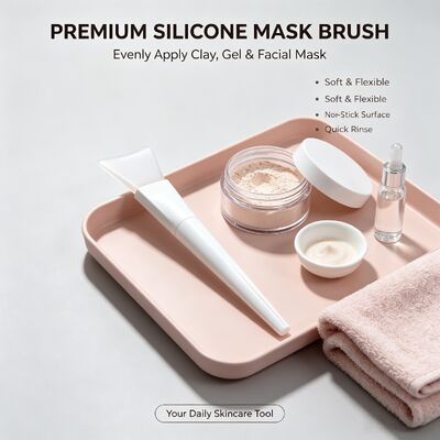 Dụng cụ bôi mặt nạ silicon mềm Bàn chải tay cầm silicon Kem chăm sóc da có thể tái sử dụng Thìa mỹ phẩm Mặt nạ trộn Áp dụng