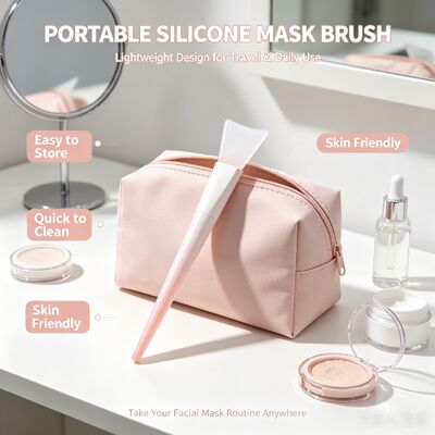 Dụng cụ bôi mặt nạ silicon mềm Bàn chải tay cầm silicon Kem chăm sóc da có thể tái sử dụng Thìa mỹ phẩm Mặt nạ trộn Áp dụng