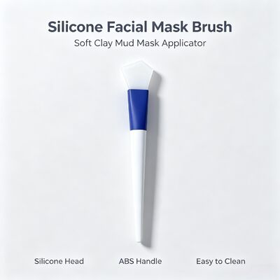 Máy nén mặt bằng silicone, Máy nén bùn đất sét mềm với đầu silicone và tay cầm ABS cho ứng dụng chăm sóc da