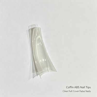 Các mẹo móng của quan tài ABS, rõ ràng đầy đủ các móng giả cho salon mở rộng móng tay DIY nghệ thuật móng tay và cung cấp hàng loạt