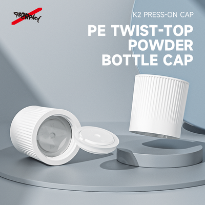 K2 Nhấn vào nắp tách bột nước PE Twist Top Nắp chai bột để uống đặc & bổ sung năng lượng