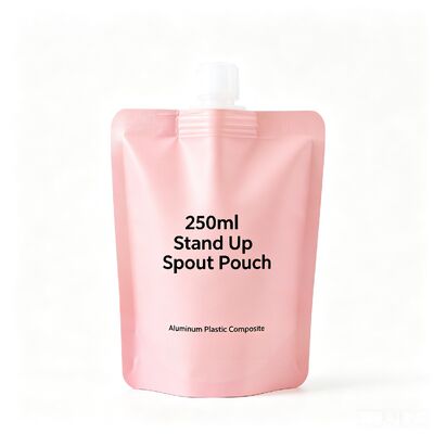 250ml Túi đứng có vòi Nhôm nhựa tổng hợp Flip Top Cap Đồ uống linh hoạt Bao bì thực phẩm