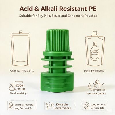 8.6mm Inner-Dia PE Plastic Screw Cap Portable and Durable Spout Lids for Spouted Bags (tấm nén nhựa có đường kính 0,6mm)